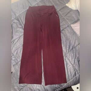 HALARA Maroon Wide Leg Pants